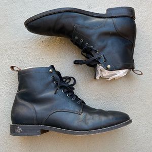 Men’s Cole Haan Black Leather Combat Boot